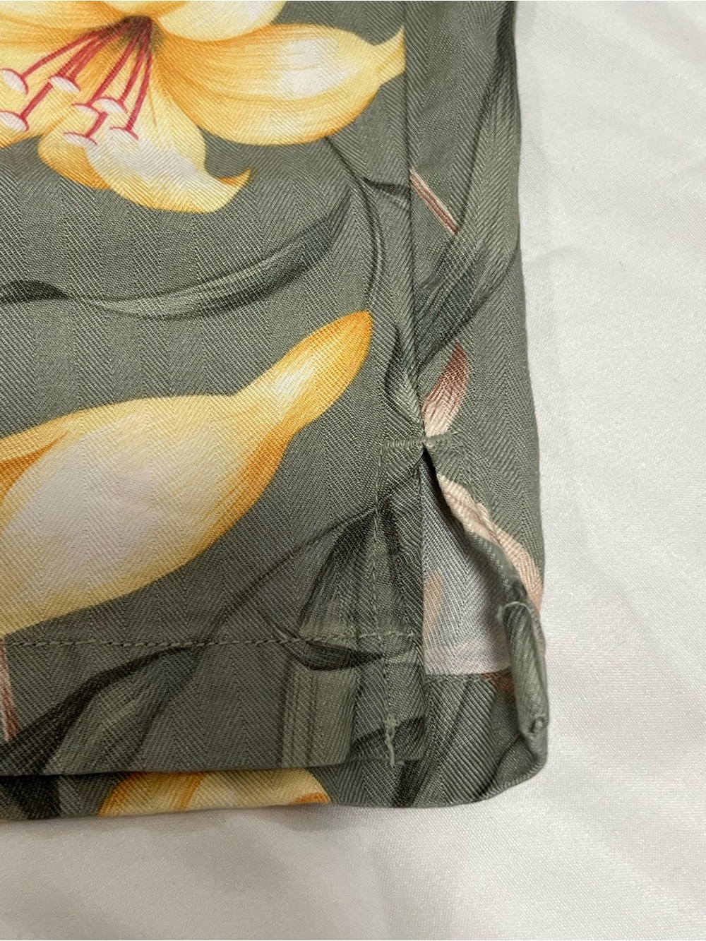 Jaclyn Smith Sport Floral Drawstring Pants Sage Green Lily Print Size XL - Picture 10 of 16